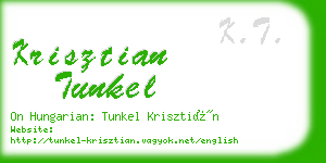 krisztian tunkel business card